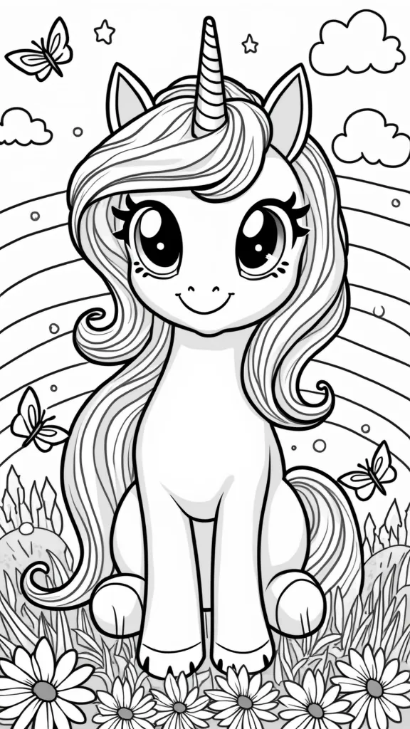 Unicorn My Little Pony Coloring Pages